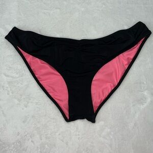 PINK Victoria’s Secret Black Bikini Bottom Size Medium